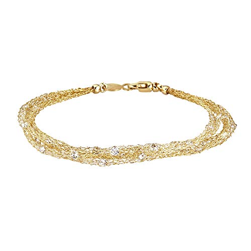 14K Yellow Gold Plated Sterling Silver