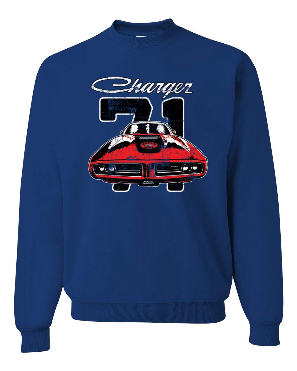 1971 Dodge Charger Super Bee Classic Vintage Racing Graphic Sweatshirt for Men - Retro Muscle Car Apparel for Car Enthusiasts & Racing Fans (Perfect for Casual Wear, Car Shows & Gifts)