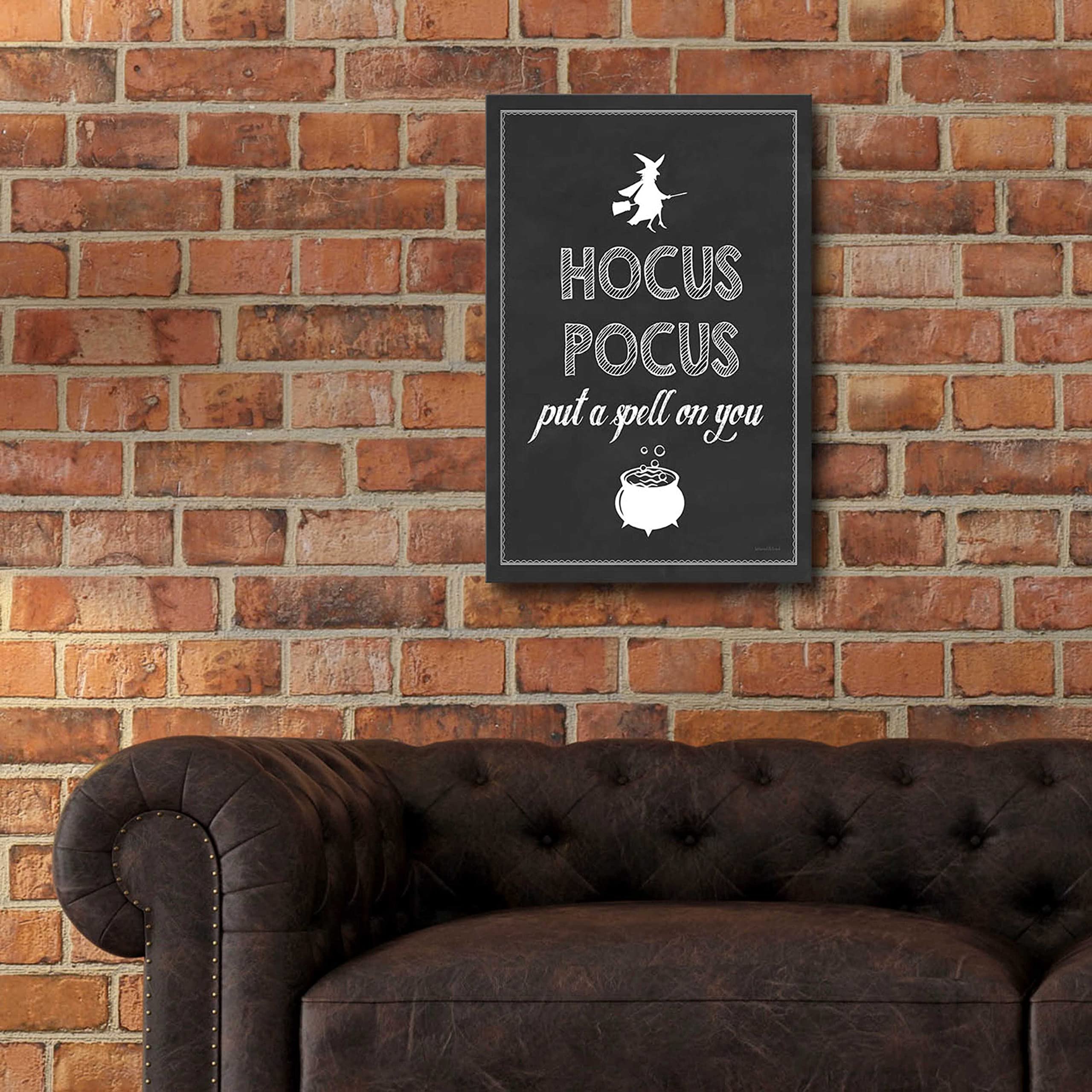 Letter & Lined 'Put A Spell On You' Acrylic Glass Wall Art - 16x24 Inches Modern Home Decor for Living Room, Bedroom & Office