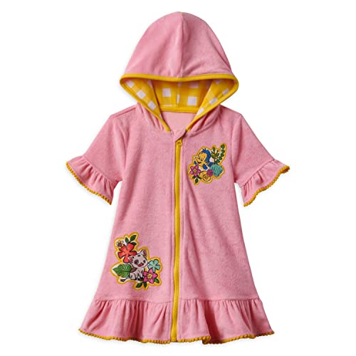 Disney Pua and Flounder Swim Cover Up for Kids - Cute Princess Beach Cover-Up with Pua Pig & Flounder Fish Design - Perfect for Pool, Beach & Summer Vacations