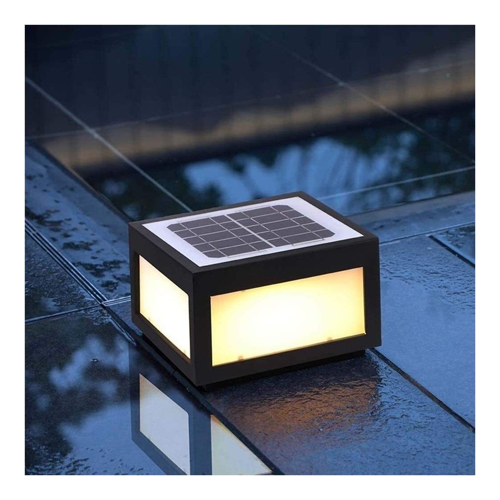 Solar Post Lights Outdoor Waterproof - IP65 LED Deck & Pillar Lights for Garden, Lawn, Gate, Villa, Patio - Weatherproof Landscape Lighting for Pathways & Driveways