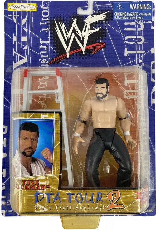 1999 WWF Jakks Pacific DTA Tour Series 2 Steve Blackman Wrestling Action Figure - Exclusive Collectible for WWF Fans & Toy Collectors - Perfect for Display, Play & Nostalgic Gift Giving