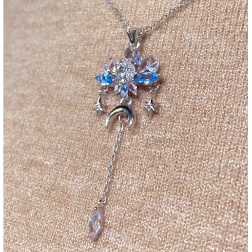 925 Sterling Silver Crystal Pendant Necklace for Women - Elegant Jewelry Gift for Birthday, Anniversary & Special Occasions
