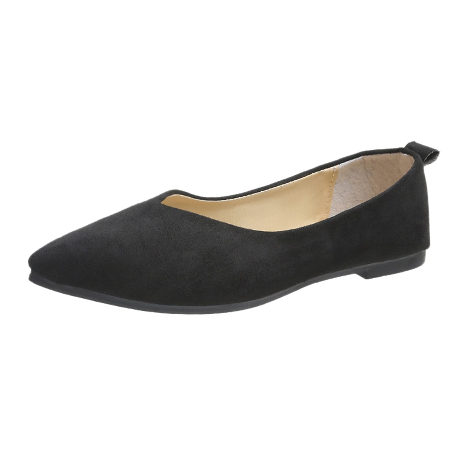 Women's Casual Slip-On Shoes - Breathable Comfort for Dressy & Leisure Wear - Perfect for Outdoor Activities, Tennis & Everyday Use (Black, Size 8)