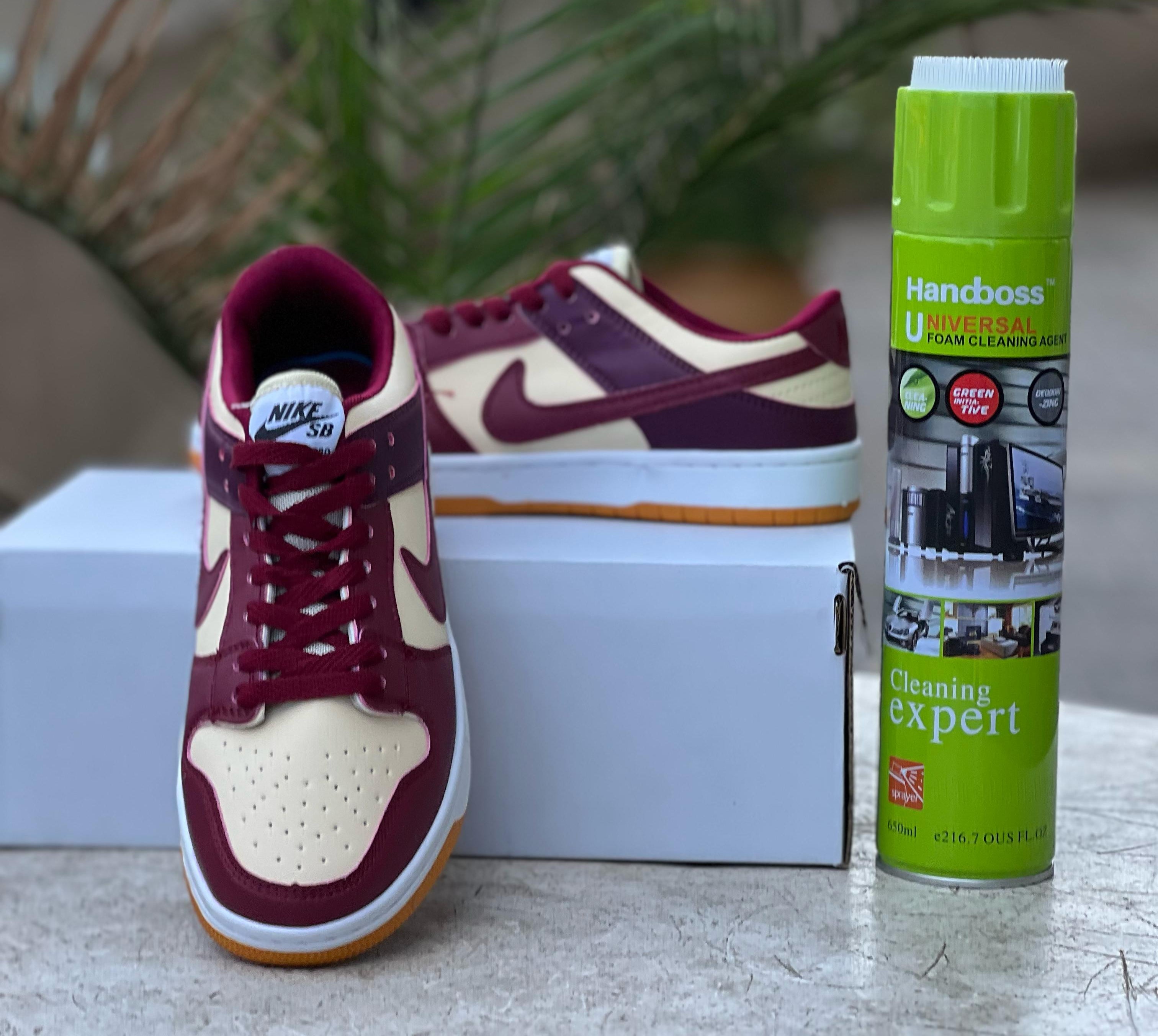 Nike Dunk Low Maroon & Cream Men's/Women's Casual Sneakers - Comfortable Retro Basketball Shoes for Streetwear, Skateboarding & Everyday Fashion