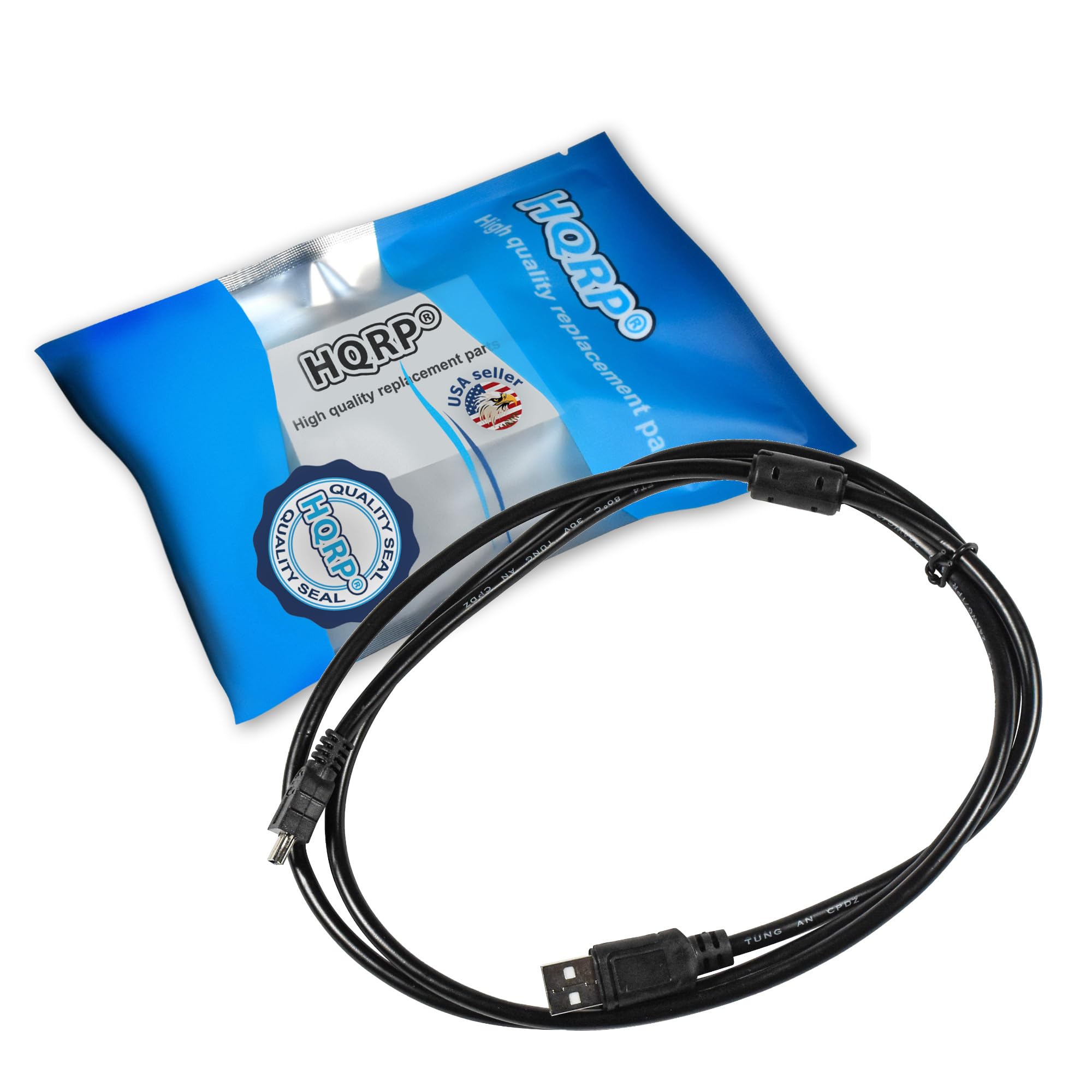 HQRP Male A to Mini B 5-PIN USB Cable for Sony NSC-GC1 MPEG4 Net Sharing Camera & A230 Digital Camera - High-Speed Data Transfer & Charging Cord for Photography Enthusiasts