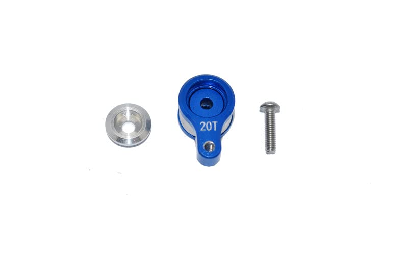 Losi 1/18 Mini-T 2.0 Aluminum 20T Servo Horn - 3Pc Set for RC Truck Upgrades