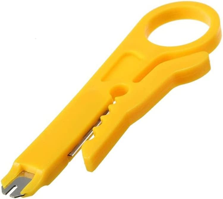 Intellinet 504539 Plastic Punch Down Tool - Ethernet Cable Termination Tool for Network Cabling, Cat5 Cat6 Keystone Jack Installation - Ideal for IT Professionals & Home Networking Setup