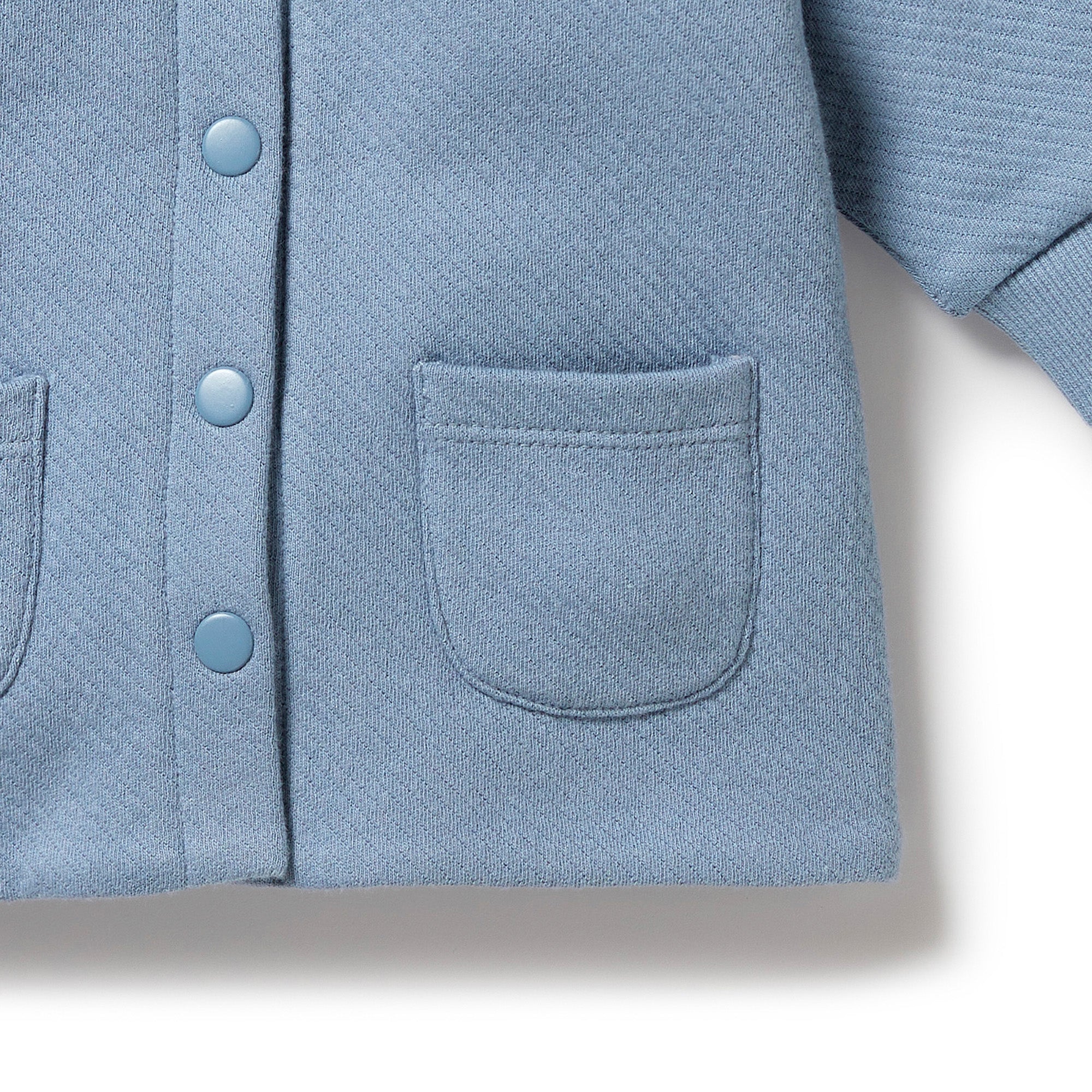 Storm Blue Organic Quilted Jacket for Women - Eco-Friendly Lightweight Winter Coat for Outdoor Activities & Casual Wear