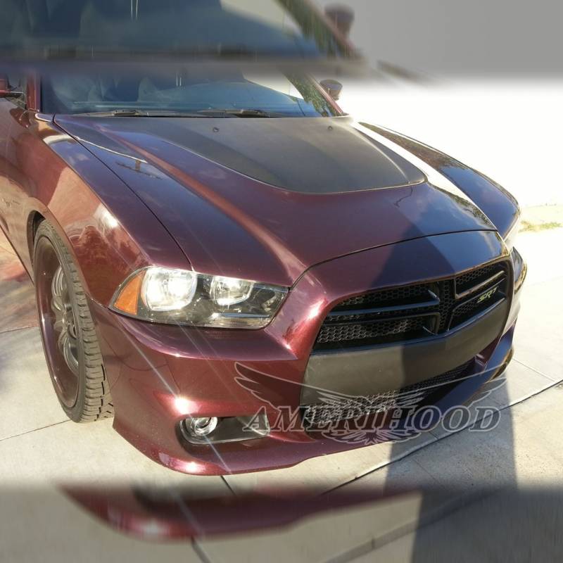 Amerihood SRT Functional Ram Air Hood for Dodge Charger 2011-2014 | High-Performance Airflow Scoop | Perfect for Racing & Street Performance Upgrades