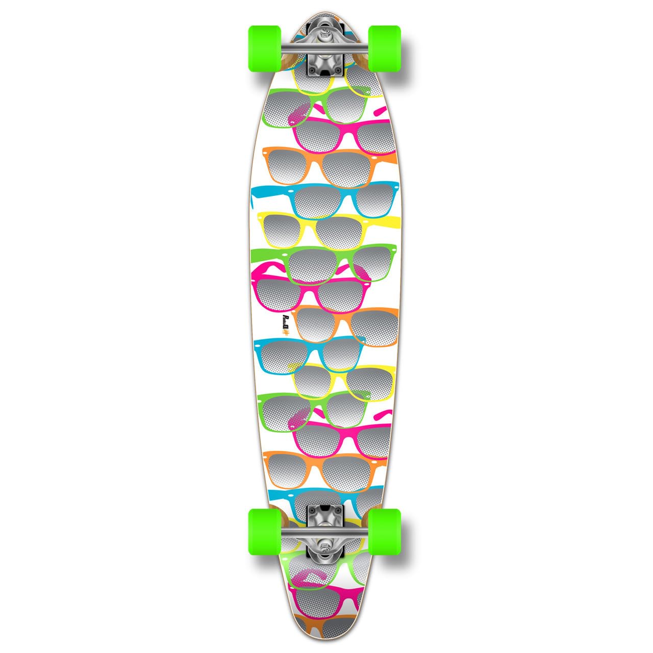 Yocaher Graphic Series Complete Kicktail Longboard Skateboard - Premium 80A Black Widow Grip Tape, Aluminum Trucks, ABEC7 Bearings & 70mm Wheels | Perfect for Cruising, Commuting & Street Skating