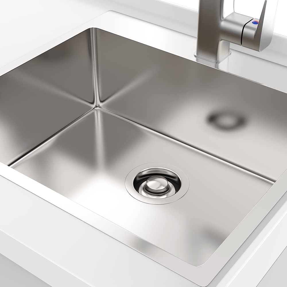Stainless Steel Universal Sink Flange for Garbage Disposal - 3-1/2 Inch Standard Sink Drain Opening - Replacement Accessory for Kitchen Sink (Polished) - Perfect for Home Renovation and Plumbing Repairs