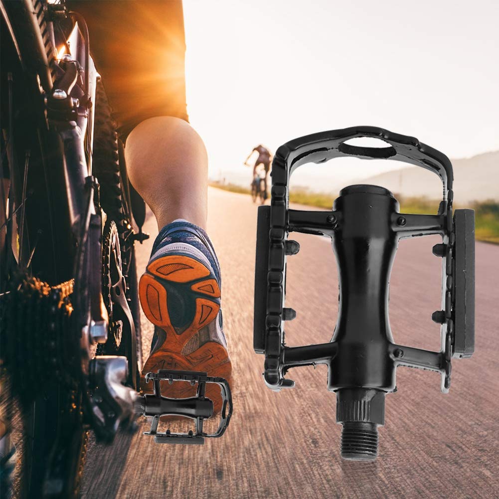 EVTSCAN Bike Pedals - 1 Pair Lightweight Aluminum Alloy Mountain & Road Bike Pedals - Durable Bicycle Replacement Parts for Cycling, Commuting & Outdoor Adventures
