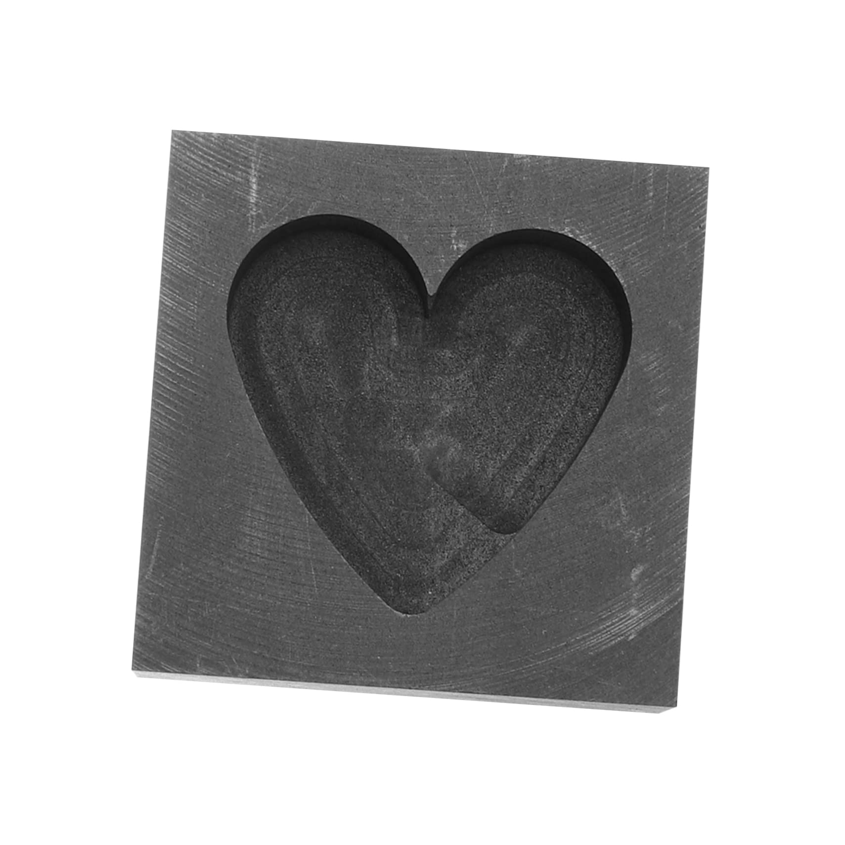 Premium Heart-Shaped Graphite Ingot Molds for Gold & Silver Casting - High Thermal Conductivity Metal Melting Molds - Perfect for Jewelry Making, DIY Metalworking & Precious Metal Refining