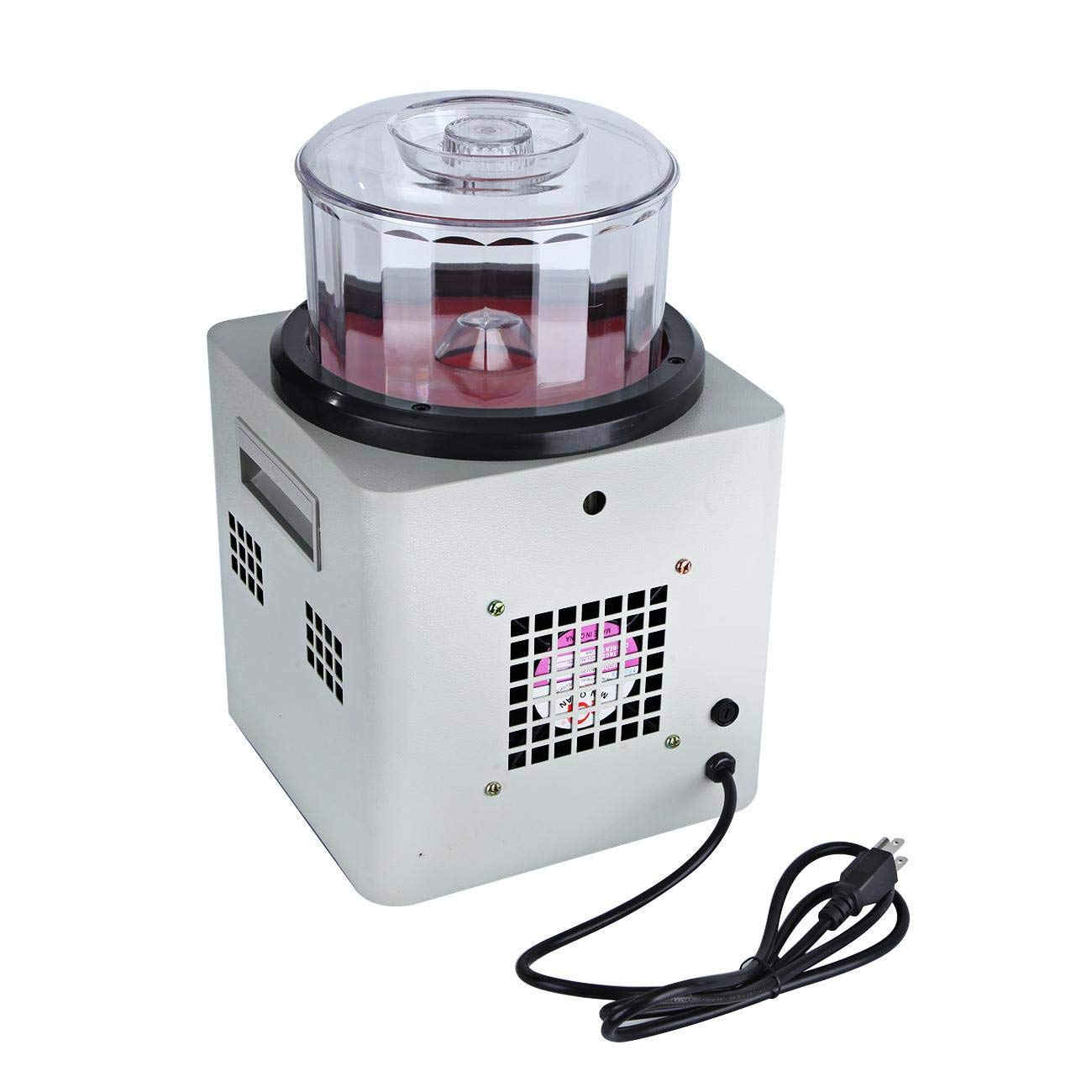 BEAMNOVA Magnetic Tumbler Jewelry Polisher Machine - 180mm Bowl with Lid, 2000 RPM, 1-60 Minute Timer, Unidirectional/Bidirectional Rotation - Perfect for Jewelry Making, Metal Polishing & DIY Crafts