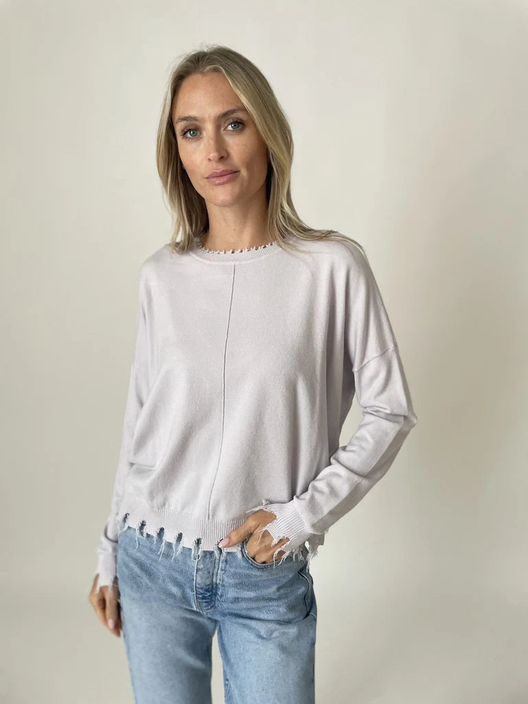 Andrea Women's Fringe Sweater - Stylish Knit Pullover for Fall & Winter Fashion | Perfect for Casual Outings, Date Nights & Holiday Gatherings