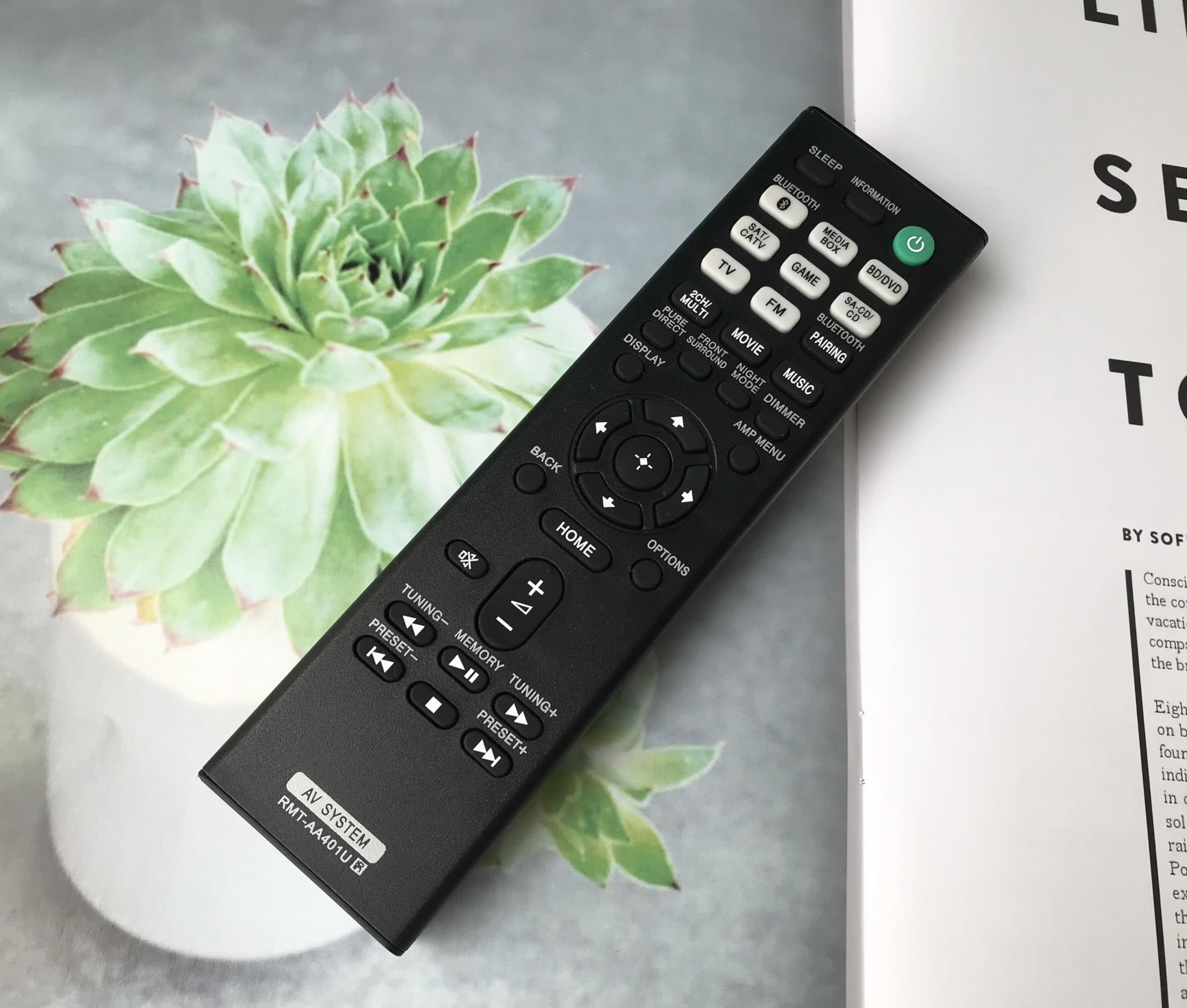 Original Sony STR-DH590/STRDH590/STR-DH790 AV Receiver Replacement Remote Control - Compatible with Home Theater & Audio Systems - Perfect for Movie Nights & Music Listening