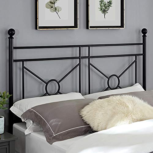 Crosley Montgomery Queen Size Bed Frame Set in Black - Modern Bedroom Furniture for Master & Guest Rooms