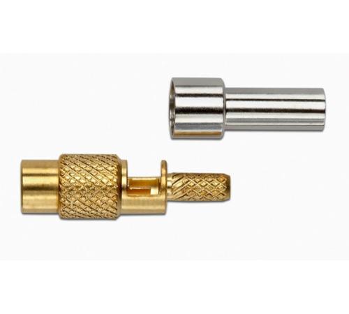 Fluke Pomona 73012 MCX Straight Crimp Jack Connector - 75 Ohm RG179/U Type (Item 3094775) - Ideal for RF Test Equipment & Coaxial Cable Applications