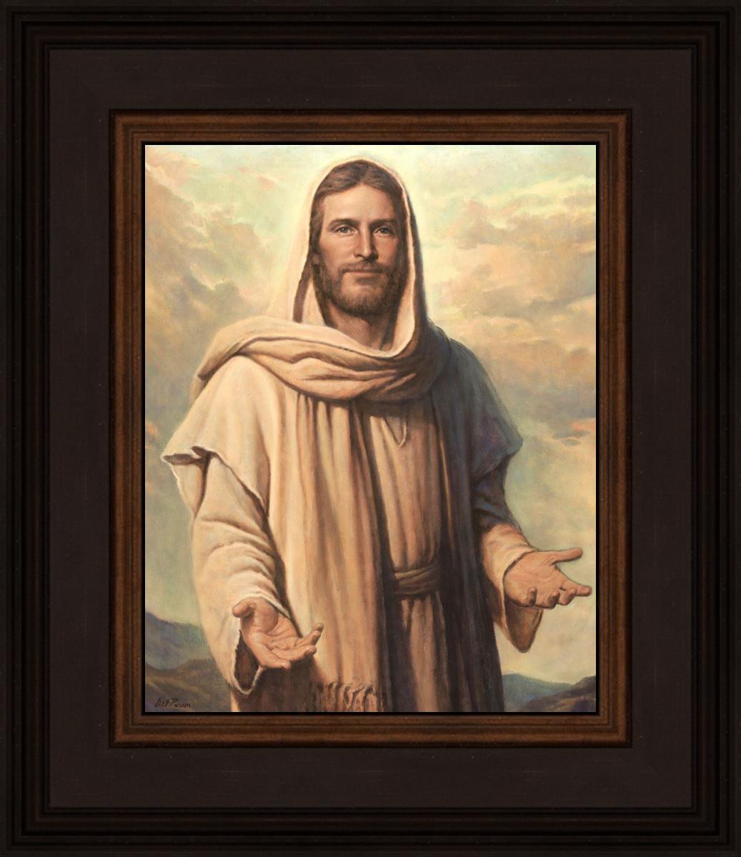 Abide With Me by Del Parson - Inspirational Christian Wall Art for Home & Church Decor - Perfect for Living Rooms, Bedrooms & Worship Spaces