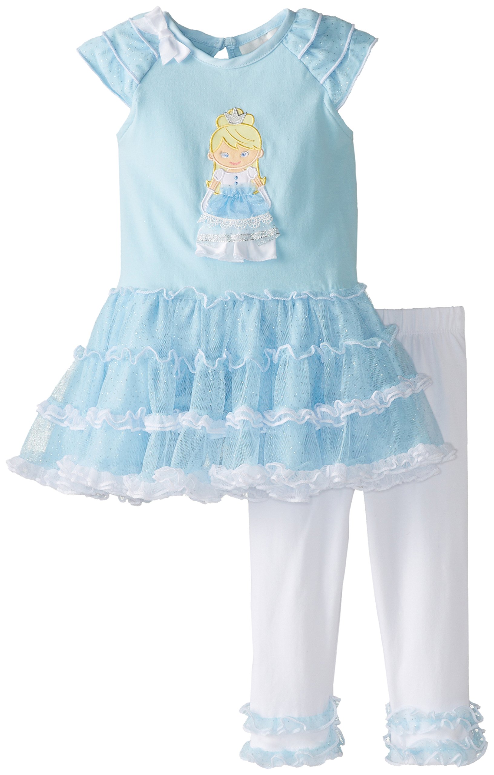 Rare Editions Baby Girls' Applique Tutu Legging Set - Cute Outfit for Photoshoots, Parties & Special Occasions