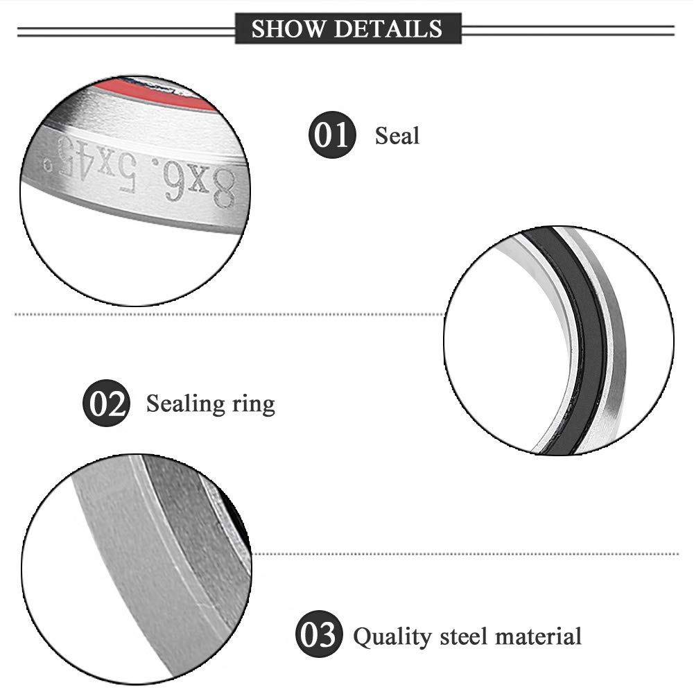 High-Quality 41.8mm Steel Headset Sealed Bicycle Bearings - Durable Replacement Parts for Racing Bike Repairs | Perfect for Mountain Bikes, Road Bikes & BMX Cycling Accessories