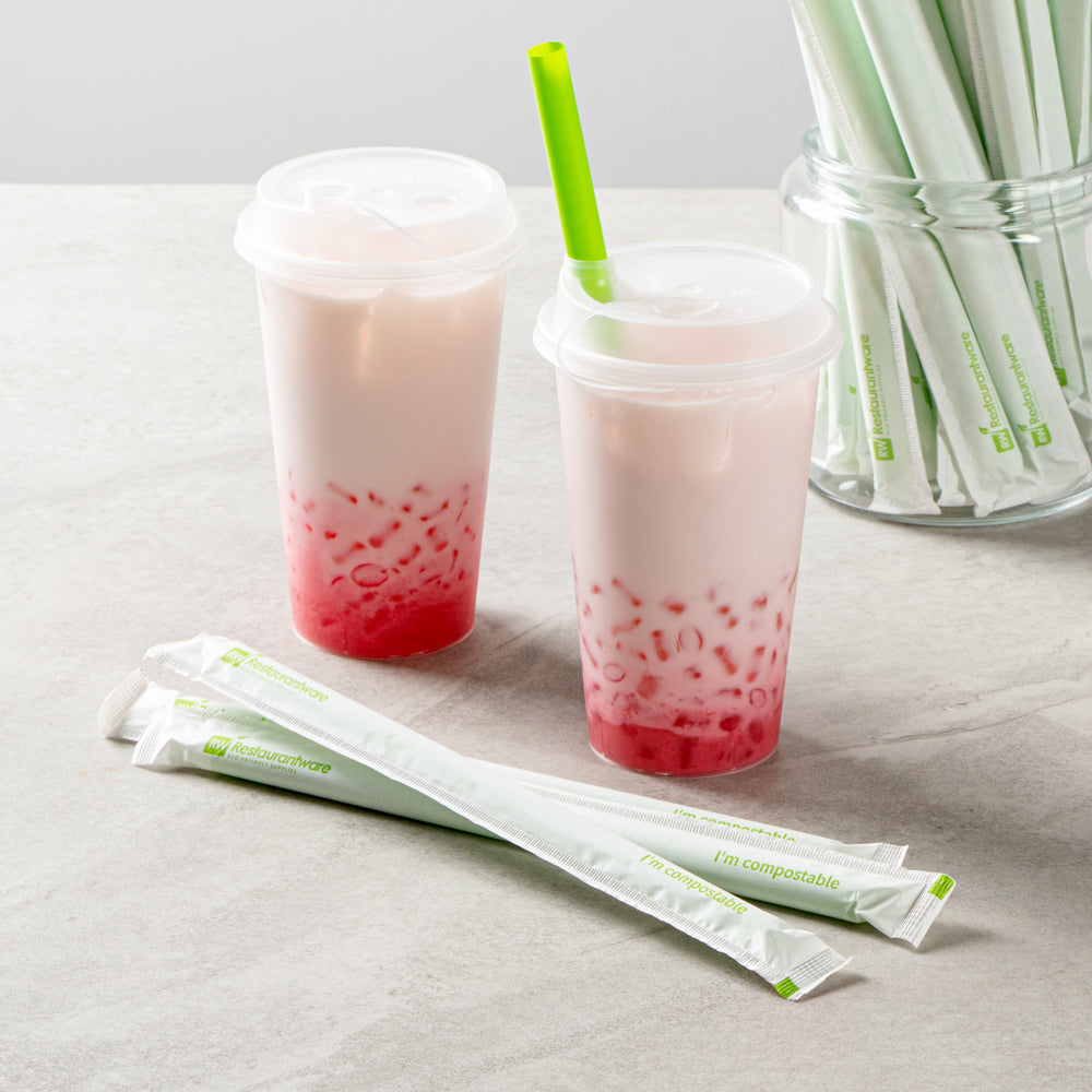 Eco-Friendly Compostable PLA/PBAT Boba Straws - 2000 Count Box | Biodegradable Drinking Straws for Bubble Tea, Smoothies & Cold Beverages | Perfect for Restaurants, Cafes & Eco-Conscious Homes