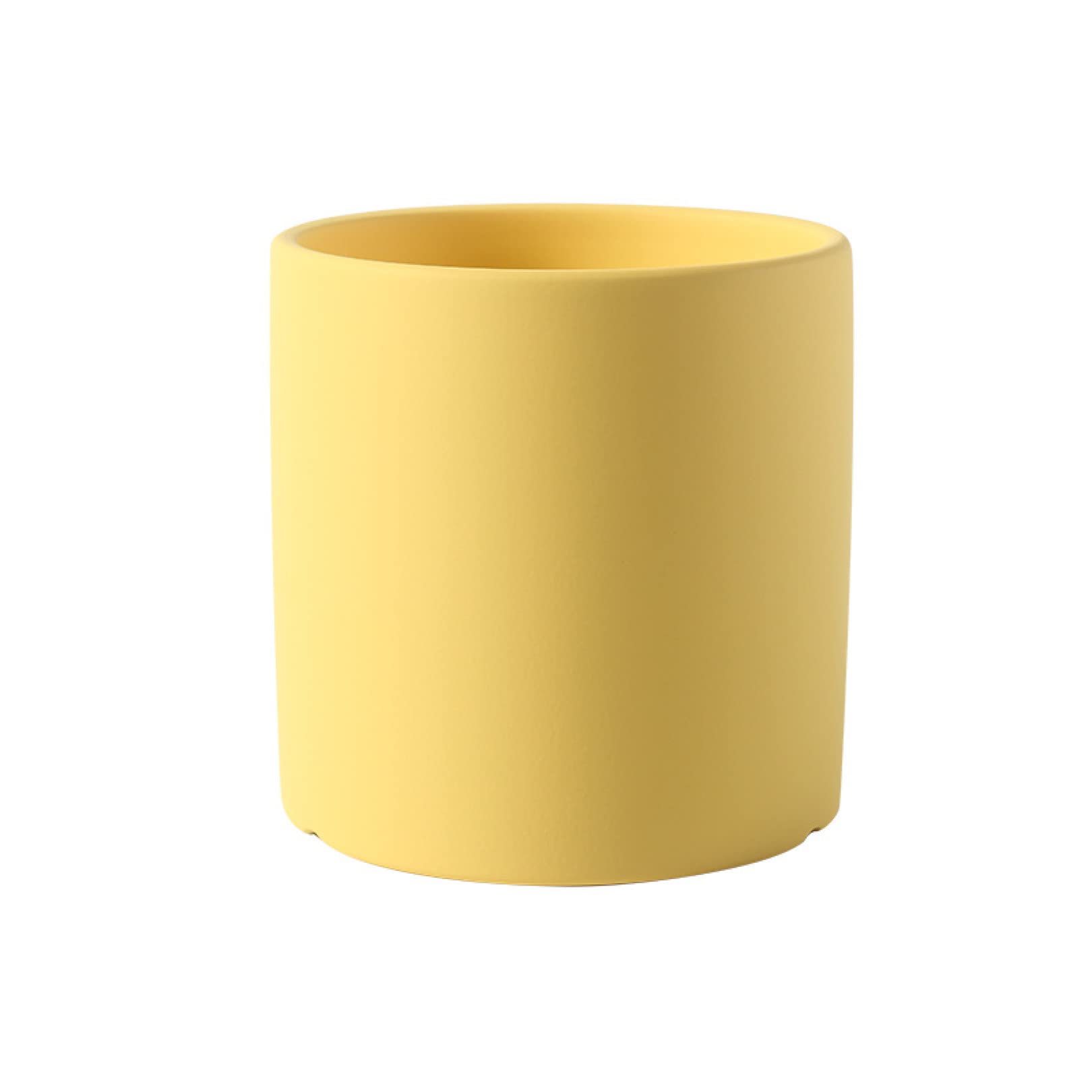 Ceramic Flower Pot with Drainage Tray - Succulent & Cactus Planter for Indoor Plants - Home, Office, Garden Decoration - Perfect for Windowsills, Desks & Balconies