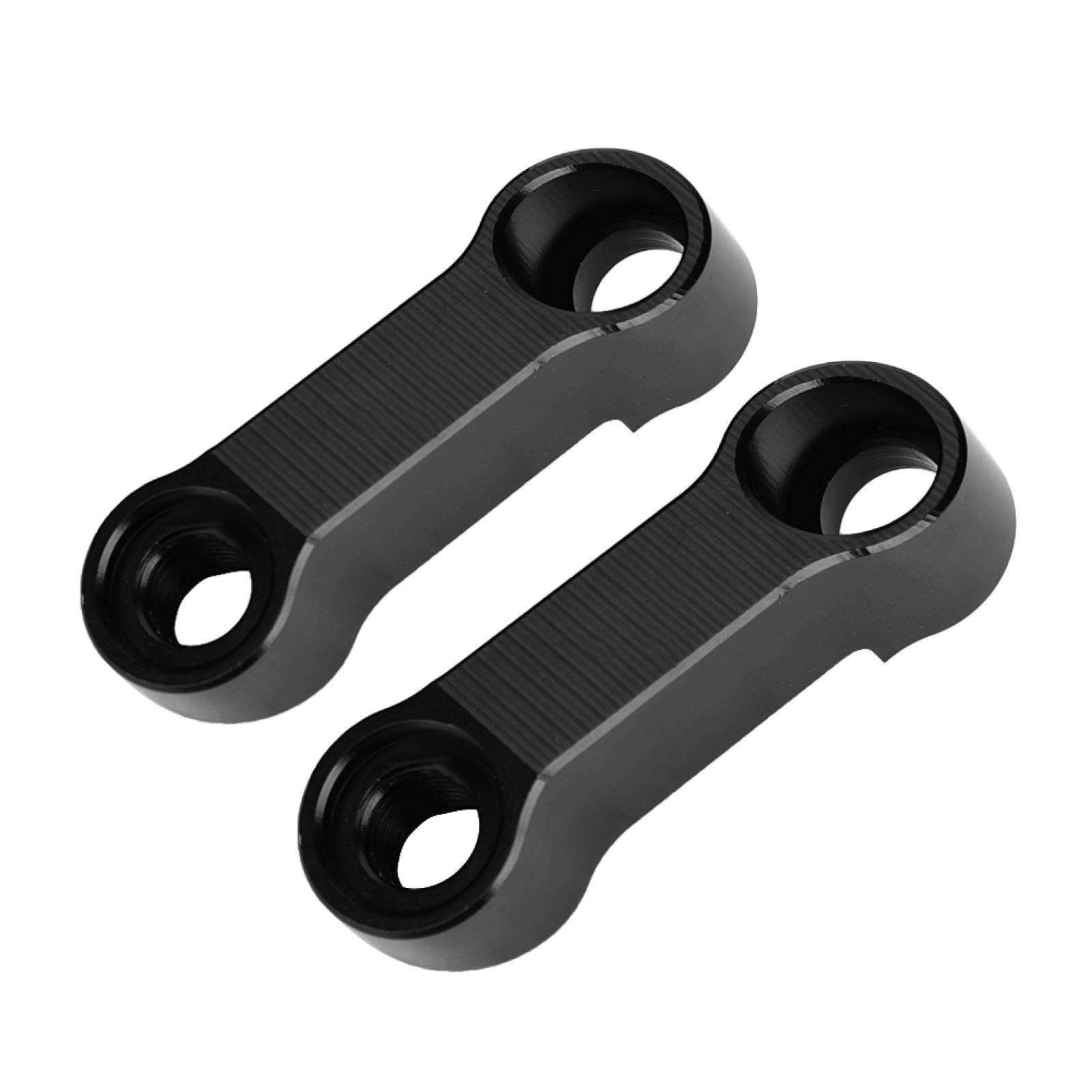 KIMISS 10mm & 8mm Motorcycle Mirror Adapter Kit - 2 Pcs Rearview Mirror Riser Mount Extender for Harley, Honda, Yamaha - Perfect for Customizing & Enhancing Visibility on Cruisers & Touring Bikes