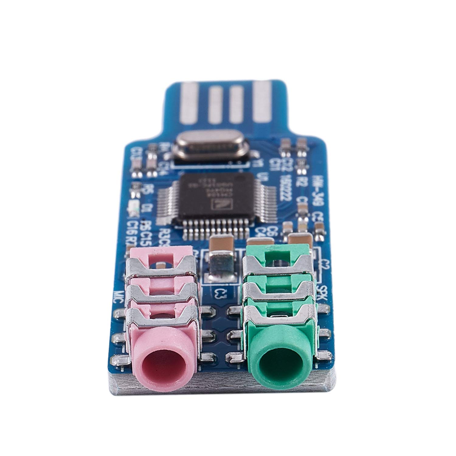 Karriter USB Sound Card with CM108 Chip - High-Quality External Audio Adapter for PC, Laptop, Gaming & Music Production