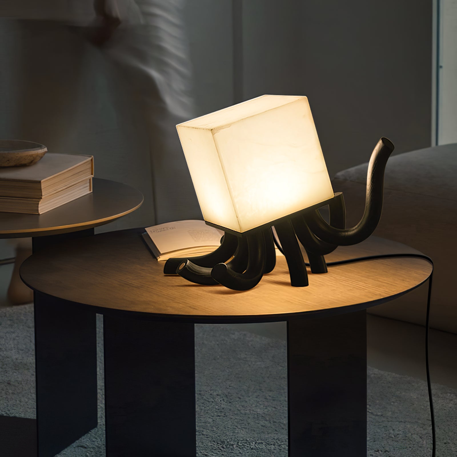 Modern Octavia Table Lamp - Adjustable LED Desk Light with USB Port for Bedroom, Office & Study - Warm White & Cool White Lighting Modes