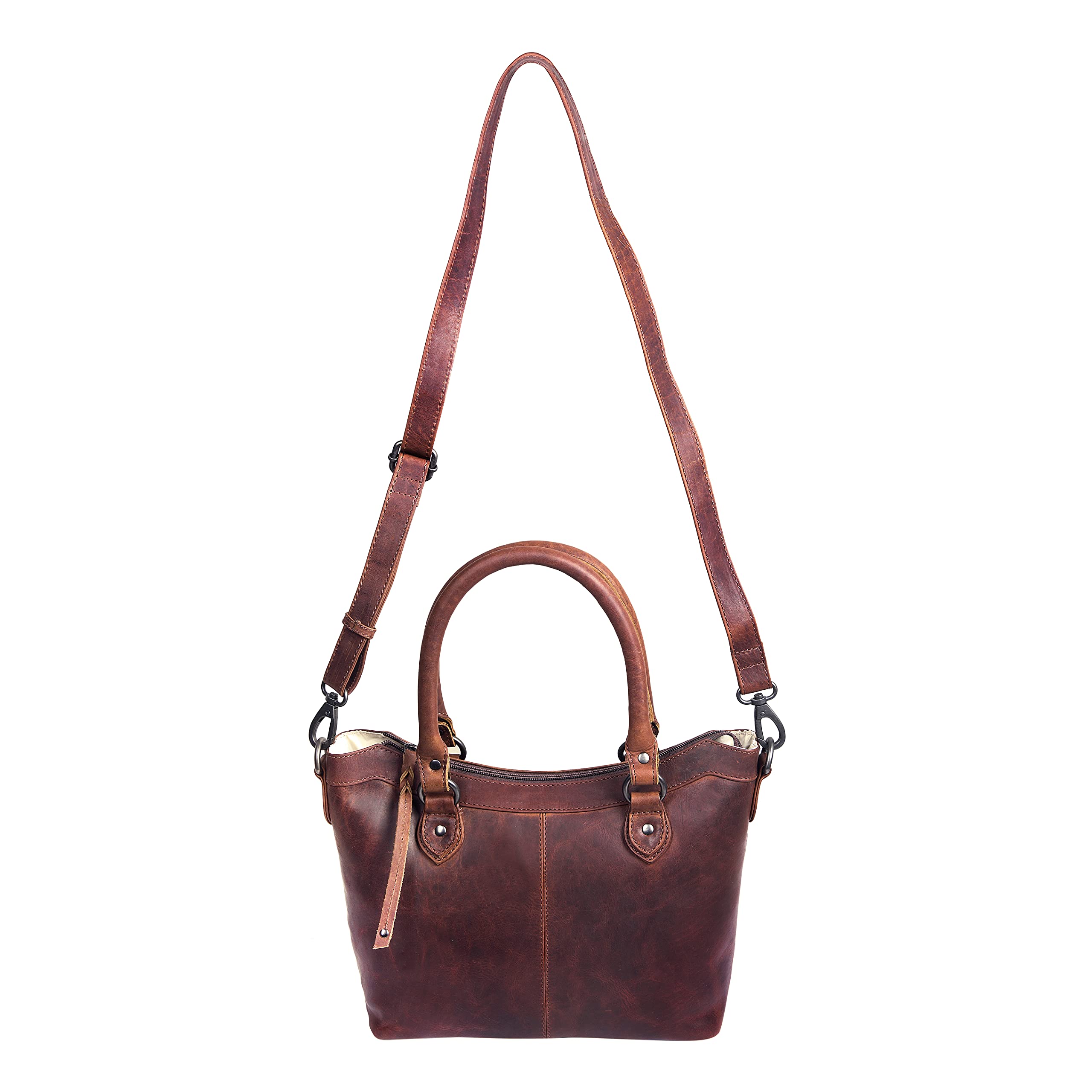 Stylish Carry Sadie Satchel - Spacious Crossbody Shoulder Bag with Universal Gun Holster & Secure Locking Zippers | Perfect for Travel, Work & Everyday Use