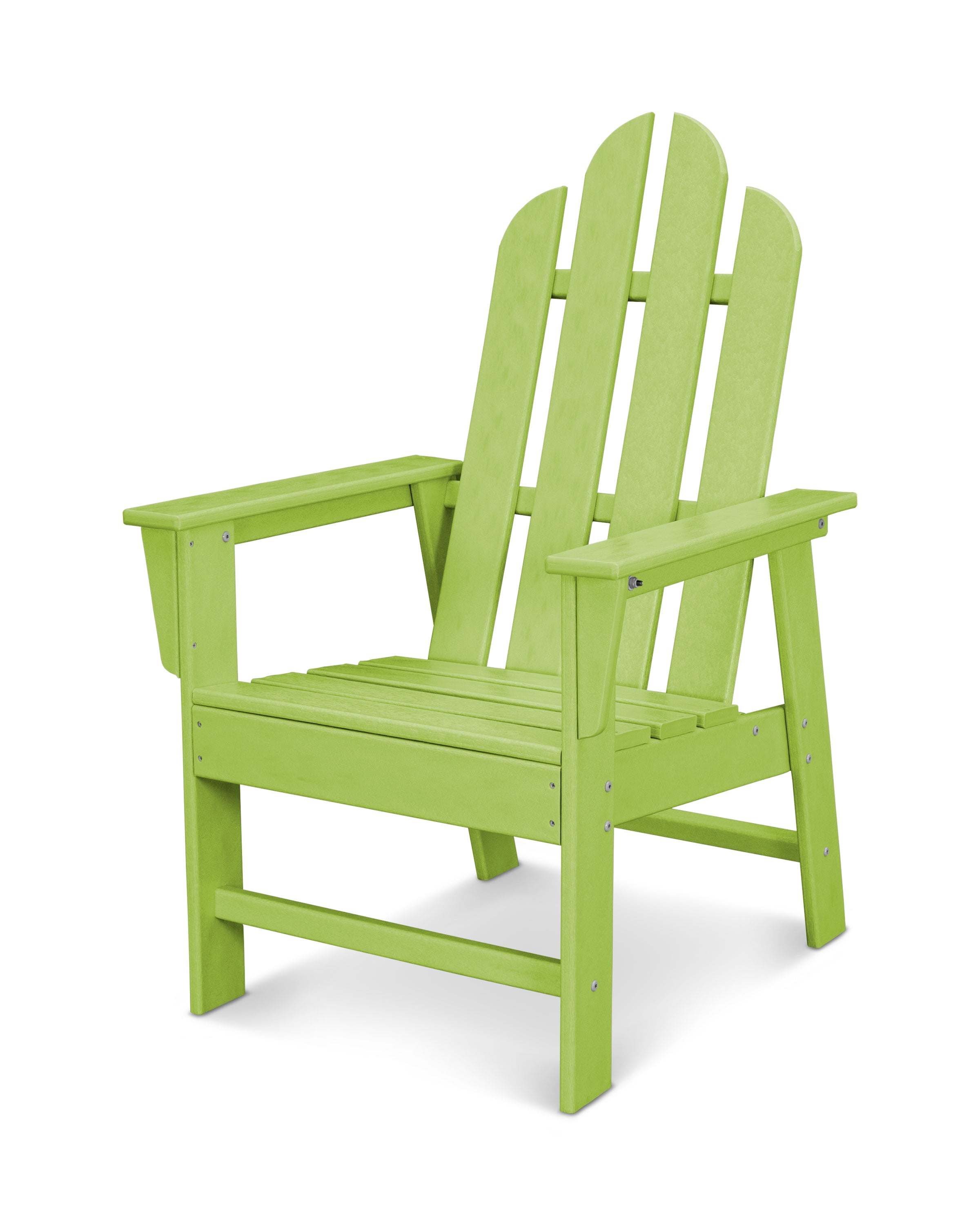 POLYWOOD Long Island Dining Chair - Durable Outdoor & Indoor Furniture - Weather-Resistant Adirondack-Style Seat - Perfect for Patio, Deck, Garden, and Poolside Use