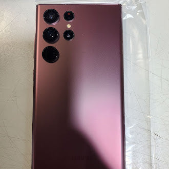 SAMSUNG Galaxy S22 Ultra 5G Unlocked Smartphone 512GB 12GB RAM - Burgundy (For Parts/Non-Functional) | LCD Repair, Phone Spare Parts Replacement | Ideal for Technicians & DIY Repairs