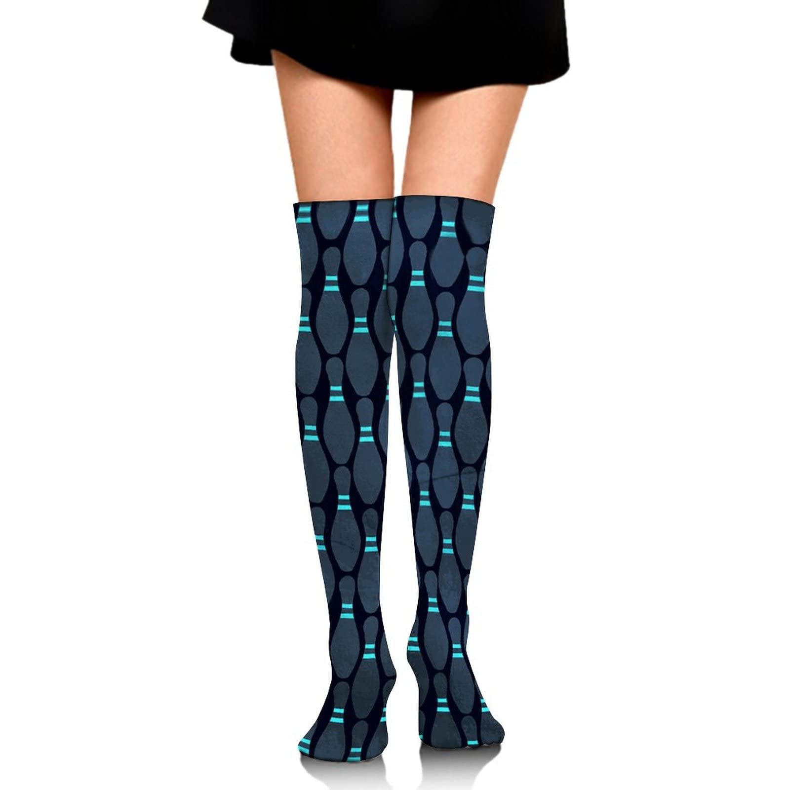 Girls Comfortable Skinny Compression Crew Socks - Breathable Athletic Socks for Running, Yoga & Workouts | Cute Novelty Sports Socks for Teens & Kids