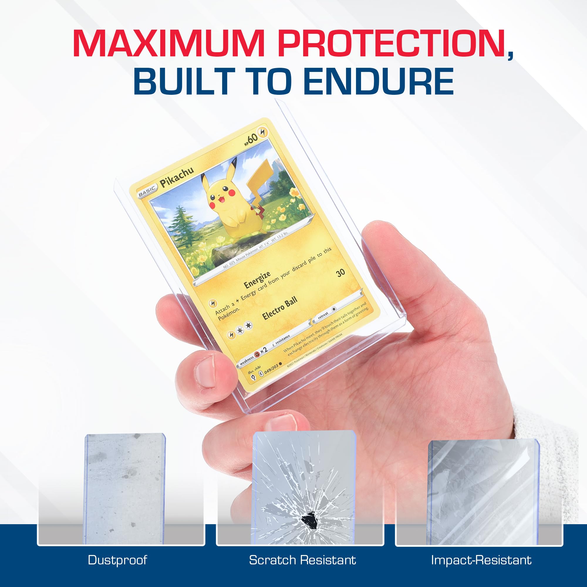 BCW 3x4 Topload Card Holder - Standard 25ct | Rigid PVC Trading Card Protector for Baseball, Football, Pokémon & MTG Cards | Holds Up to 20pt Thickness | Perfect for Collectors, Grading & Display Cases