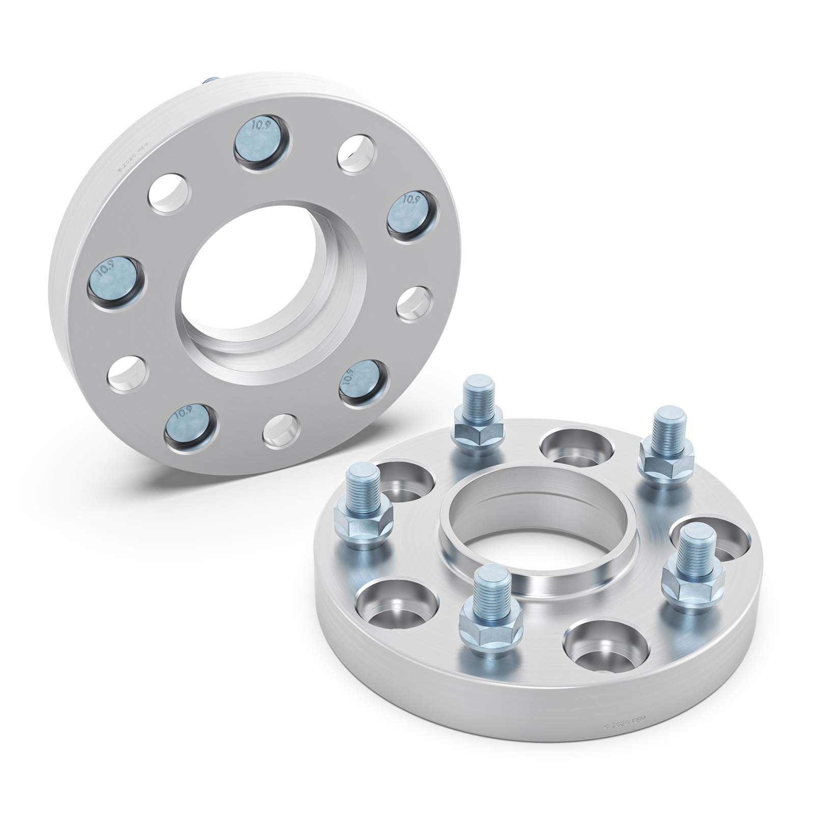 RockTrix 2-Piece 1.25 Inch Hubcentric Wheel Spacers 5x4.5 Bolt Pattern (71.5mm Bore, 1/2x20 Studs) - Compatible with Jeep Cherokee XJ, Grand Cherokee ZJ, Wrangler YJ/TJ, Liberty KJ/KK (Fits 32mm 5x114.3) - Perfect for Off-Roading, Lifting & Custom Wheel Fitment