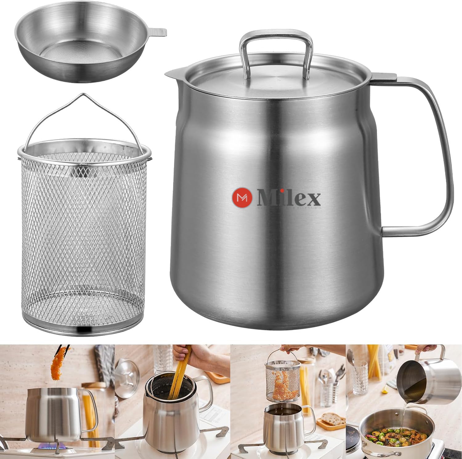 Premium Milex Stainless Steel Oil Filter Pots - Durable & Rust-Proof for Automotive, Motorcycle & Industrial Use - Perfect for DIY Mechanics & Professional Workshops