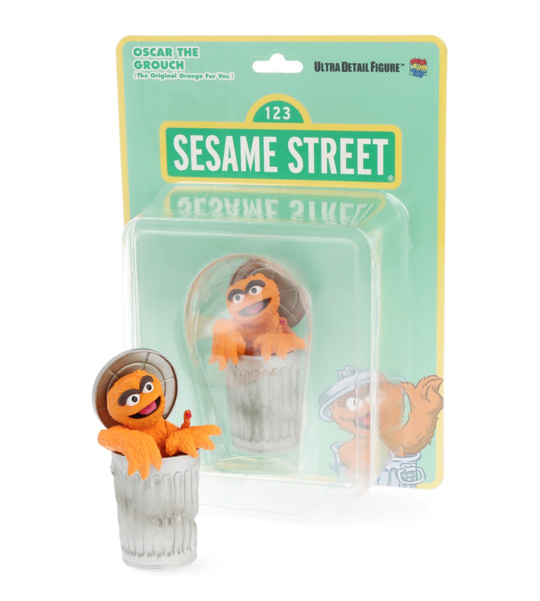 Original Oscar the Grouch UDF Figurine - Collectible Sesame Street Character Statue for Home Decor, Office Display, and Gifts for Fans