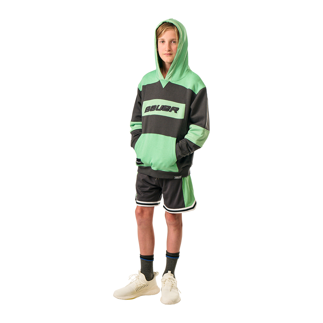 Bauer In The Crease Youth Hockey Hoodie - Warm & Comfortable Pullover for Ice Hockey Players & Fans - Perfect for Games, Practices & Casual Wear