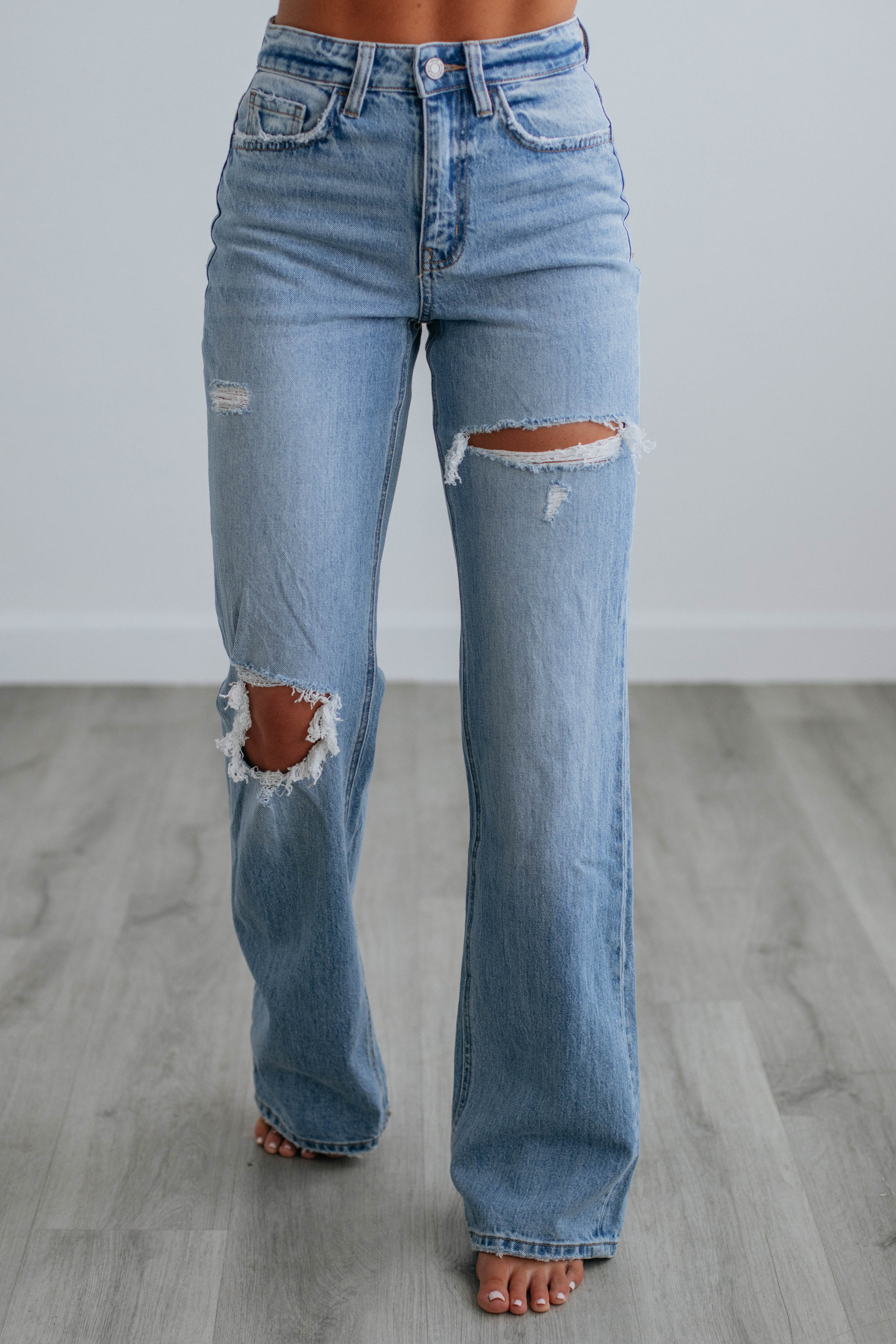 Leona Vervet Women's High Waist Stretch Skinny Jeans - Comfortable Slim Fit Denim Pants for Casual Wear & Night Out