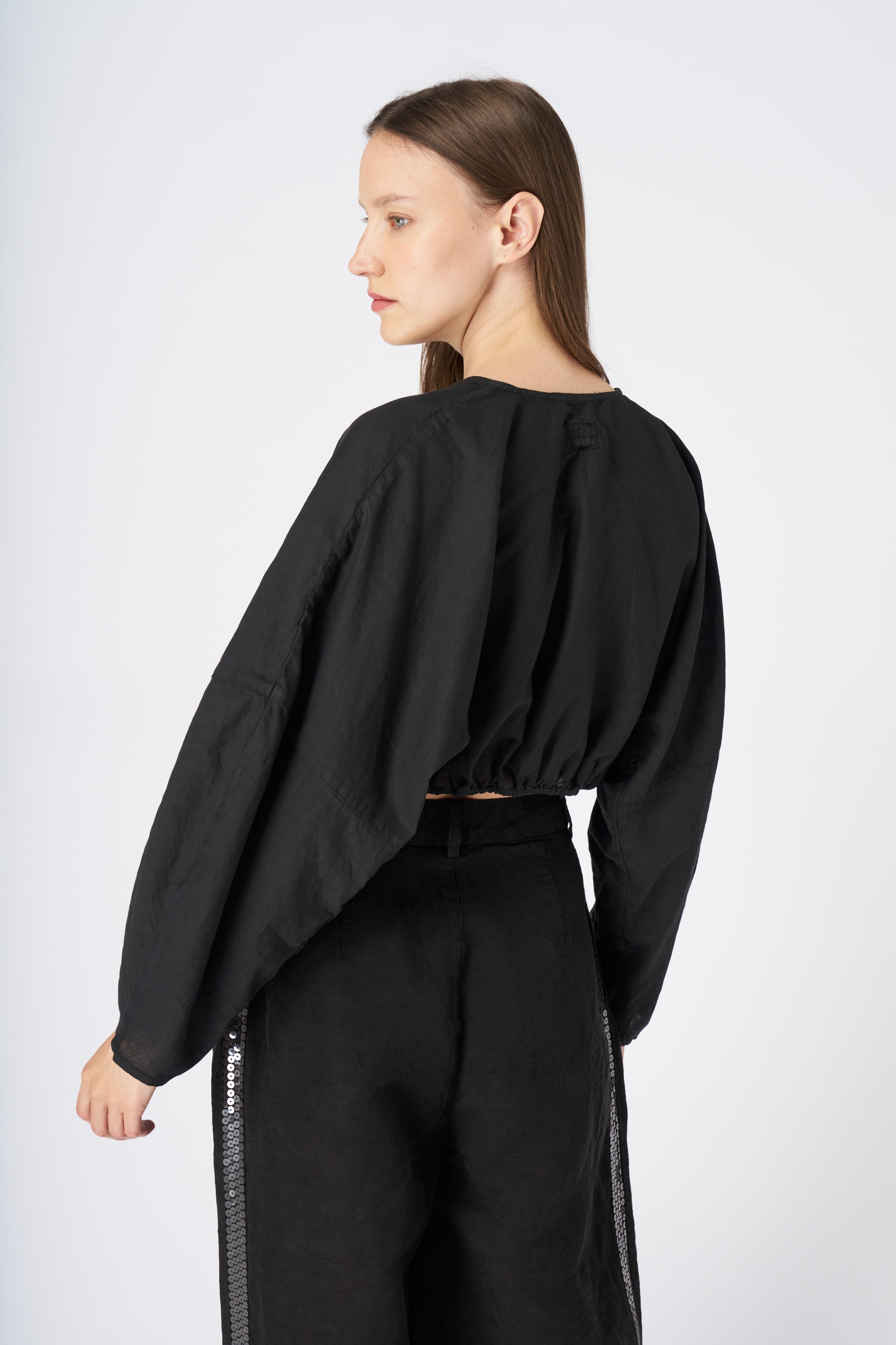 Cropped Linen Button Down Shirt for Women - Breathable & Lightweight Summer Blouse - Perfect for Beach, Office, and Casual Outings