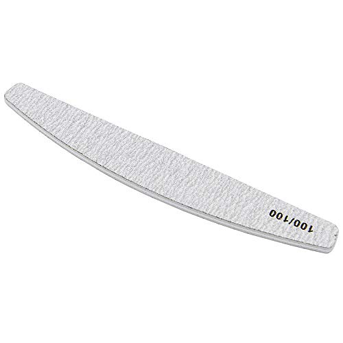 Kumi Professional Zebra Duo Nail File 100/100 Grit - 2 Pack for Natural & Acrylic Nails - Perfect for Shaping, Smoothing & Length Reduction - Salon & Home Manicure Essential