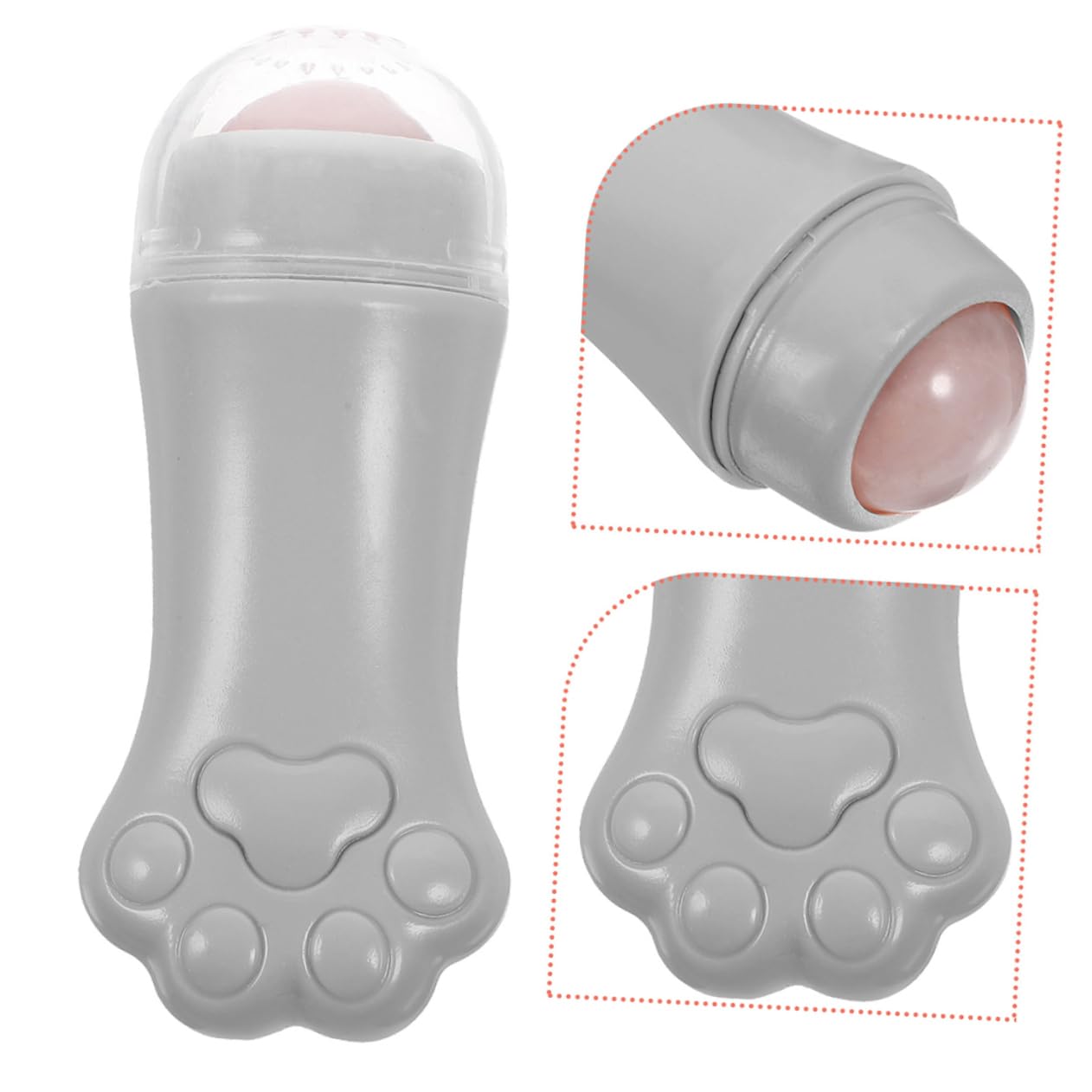 FOMIYES 2-Pack Facial Massage Rollers for Women - Cute & Portable Face Massaging Tools for Skin Care, Lymphatic Drainage & Relaxation - Perfect for Home Spa, Travel & Skincare Routine
