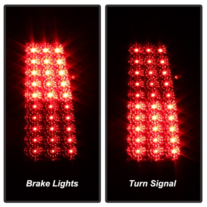 Spyder LED Euro Altezza Tail Lights for 99-02 Chevrolet Silverado 1500 - Smoked Lens Red/Black - Direct Fit Replacement - Enhances Night Visibility & Style for Trucks & SUVs