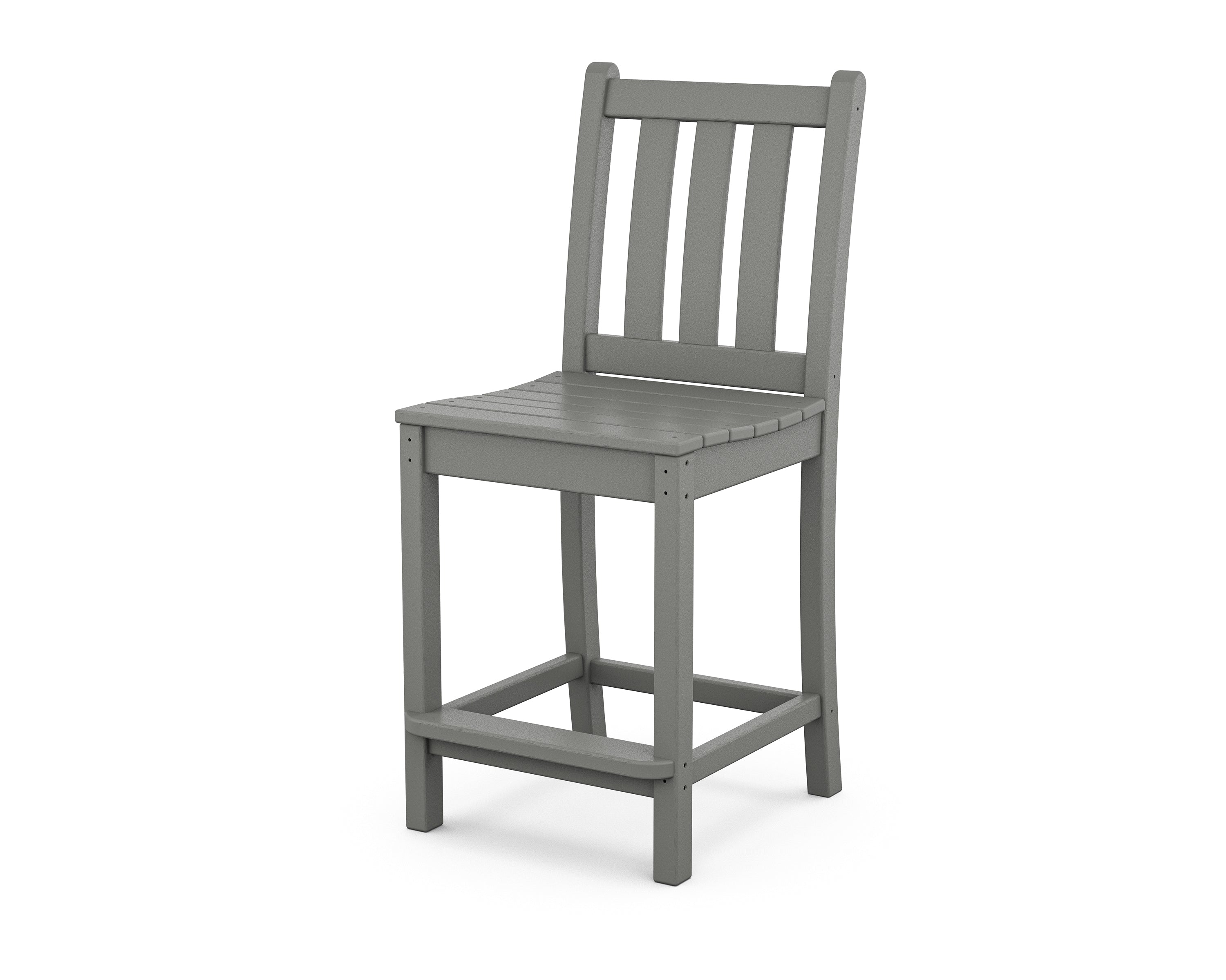 POLYWOOD Traditional Garden Counter Side Chair - Durable Outdoor Dining Chair for Patio, Deck, and Poolside - Perfect for BBQs, Picnics, and Relaxing Outdoors
