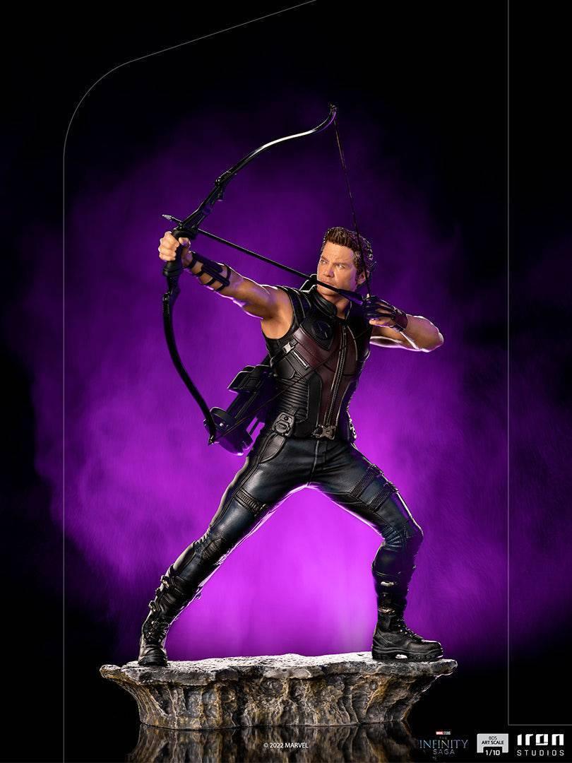 Iron Studios The Infinity Saga: Battle of NY Hawkeye BDS Art Scale Statue 1/10 - Marvel Avengers Collectible Figure for Display & Home Decor
