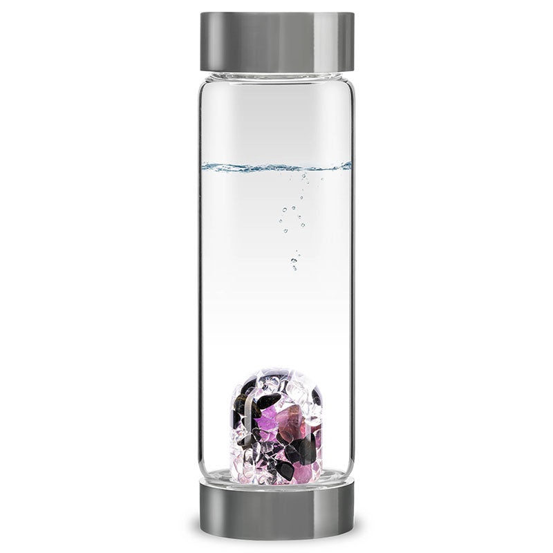 Guardian Crystal Water Bottle - BPA-Free, Reusable Glass Bottle with Silicone Sleeve for Home, Office, Gym & Outdoor Activities