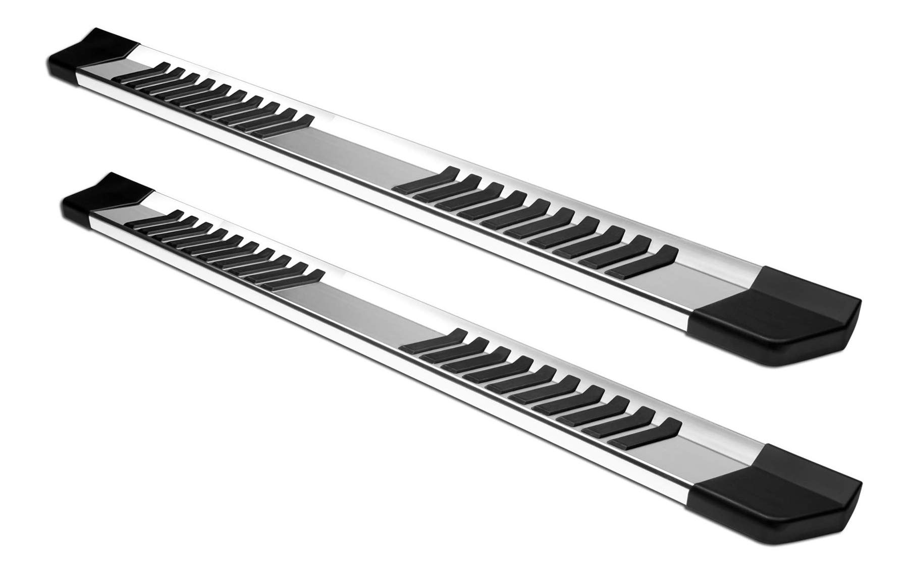 Armordillo USA 8703663 OE Style 6' Running Boards for 2009-2018 Dodge Ram 1500 & 2010-2018 RAM 2500/3500 Quad Cab - Silver | Durable Side Steps for Off-Roading & Daily Use