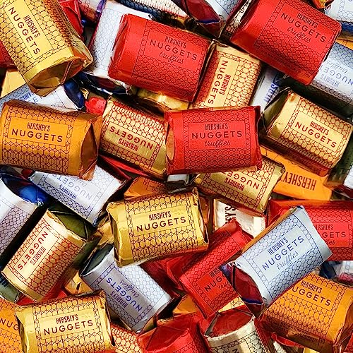 HERSHEY'S NUGGETS Assorted Chocolate Candy - 2lb Bulk Bag (90 Pieces) | Halloween Treats, Party Favors, Office Snacks & Gift Giving